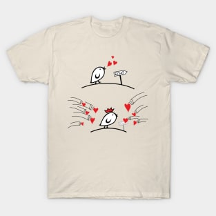 Comic Birds - Tweetlercools - LOVE ECHO 1 T-Shirt